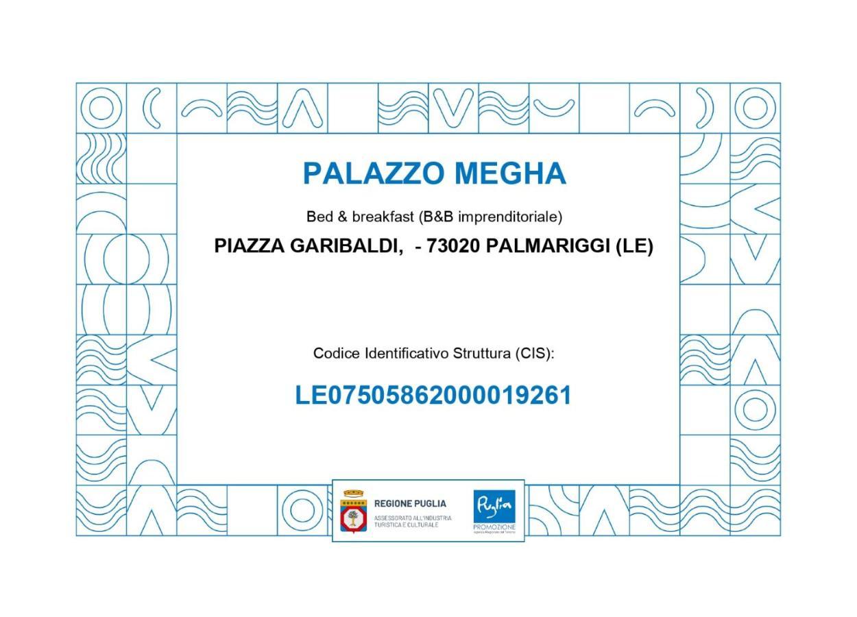 Palazzo Megha Suite & Breakfast Palmariggi Exterior photo